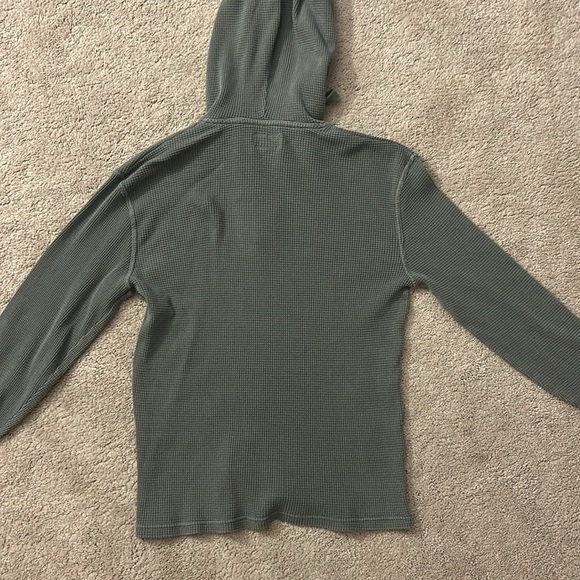 Arizona Jean Co. Gray Hooded Shirt | Heavyweight Cotton | Size Medium - Picture 12 of 12